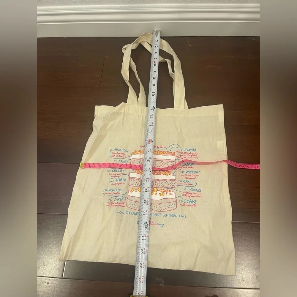 NWOT MILK BAR Colorful Cake Diagram Tote Bag